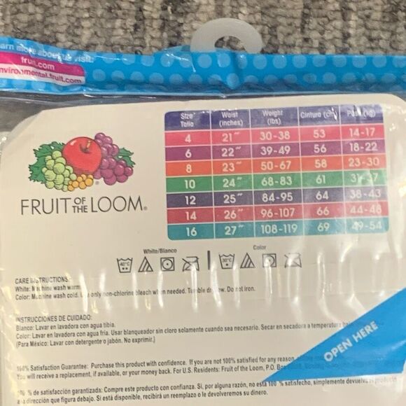 Brand New Fruit of the Loom Lot of 9 Multicolor Women's Hipster Underwear Size 4 - Picture 5 of 5